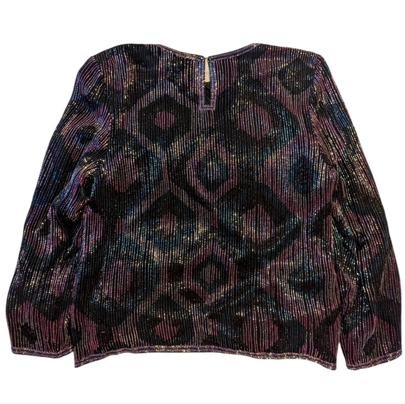 80s Carolyne Barton Evening Blouse - Picture 3 of 10
